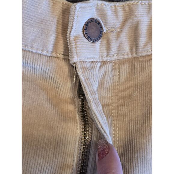 L.L. Bean Favorite Fit Corduroy Pants Casco Cords Straight Leg Tan/Khaki | 8 EUC - Picture 4 of 13